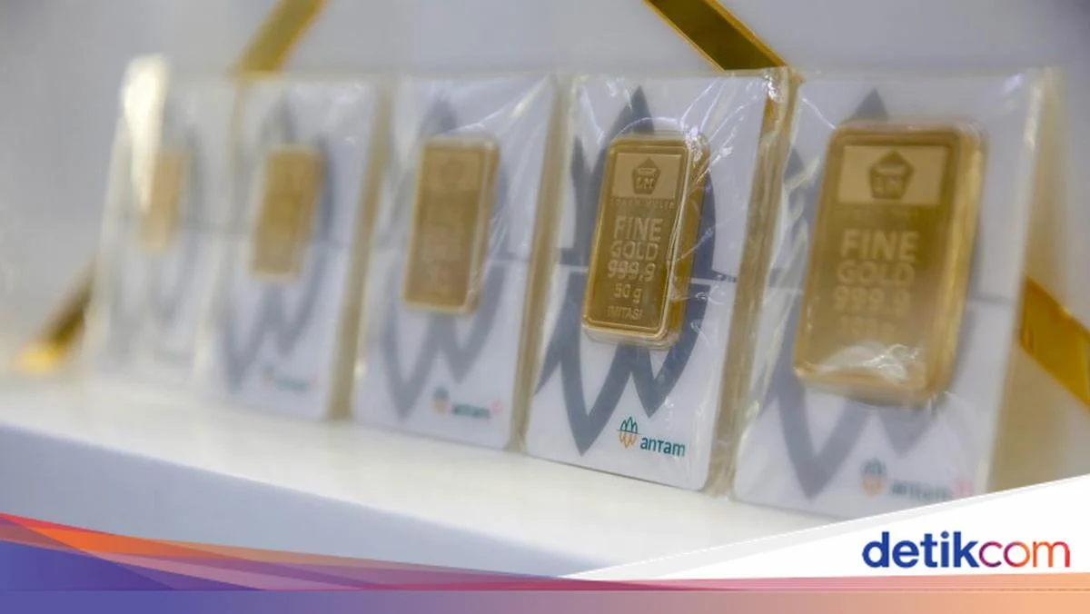 Harga Emas Antam Turun Lagi, Kini Dijual Rp 2,765 Juta per Gram
