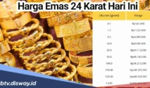 Harga Emas Perhiasan Hari Ini 3 Mei 2026: Detail Harga Beli K24* dan K24 Standar