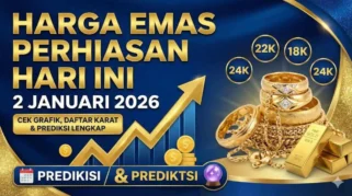 Harga Emas Perhiasan Hari Ini Variatif, Cek Rinciannya