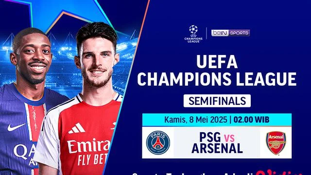 Hasil Pertandingan Babak Kedua antara PSG vs Arsenal di Liga Champions 2026
