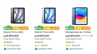 iPad Air M3 Mendapat Potongan Harga Besar Rp7 Juta, Jadi Pilihan Menarik bagi Penggemar Apple