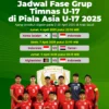 Jadwal dan Cara Menonton Piala Asia U-17 2026: Ujian Berat Timnas Indonesia