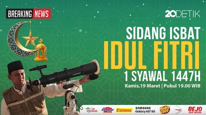 Jadwal dan Link Streaming Sidang Isbat Iduladha 2026 Lengkap dari LPP RRI