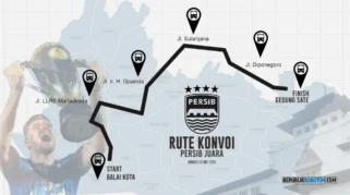 Jadwal dan Rute Konvoi Juara Persib Bandung: Kenalkan 3 Titik Bersejarah, Start dari Gedung Sate