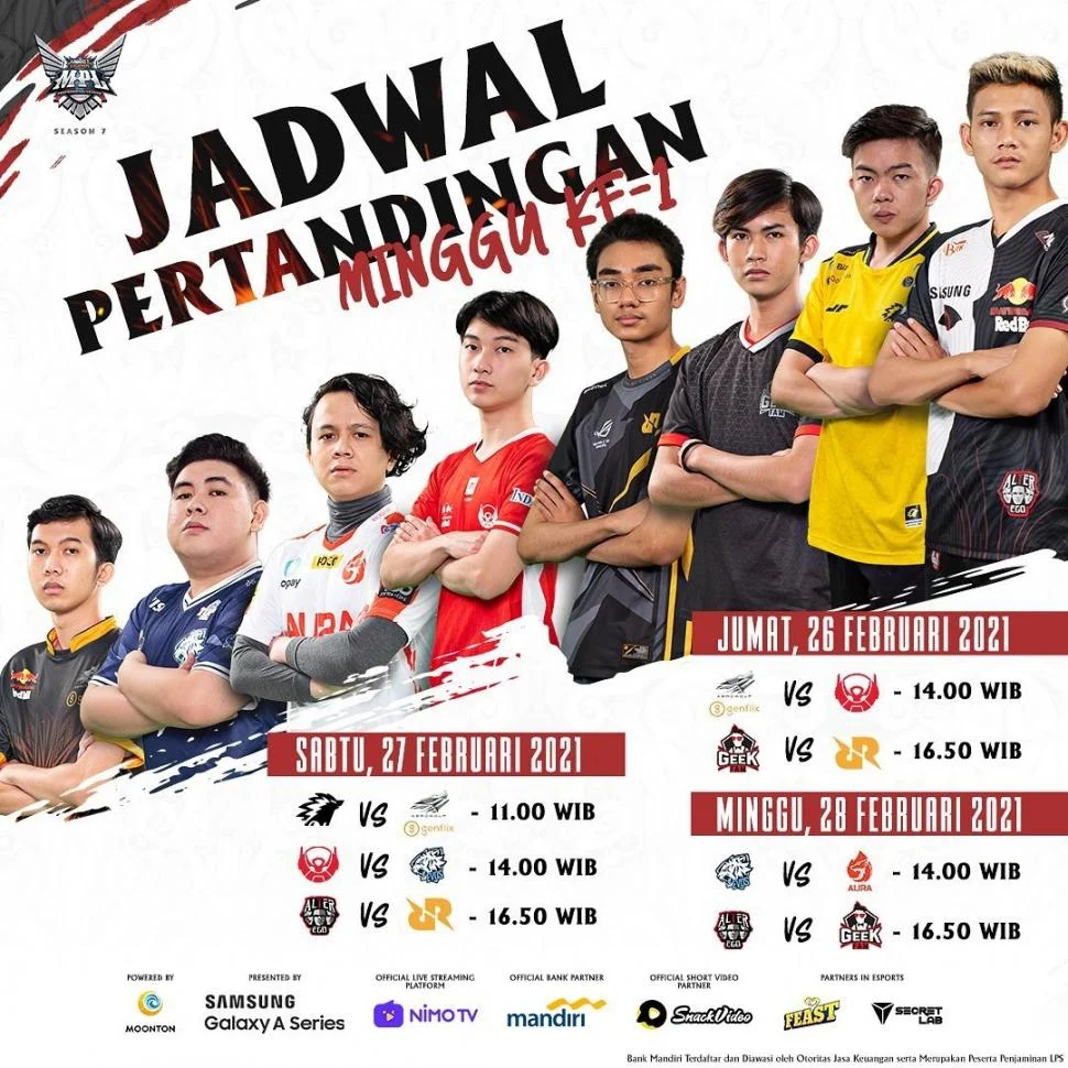 Jadwal MPL Indonesia Season 17 10 Mei: RRQ, BTR, dan Evos Berpeluang Balas Dendam di Pekan Ketujuh
