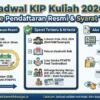 Jadwal Pendaftaran KIP Kuliah 2026 Resmi Dibuka, Simak Syarat dan Cara Daftarnya