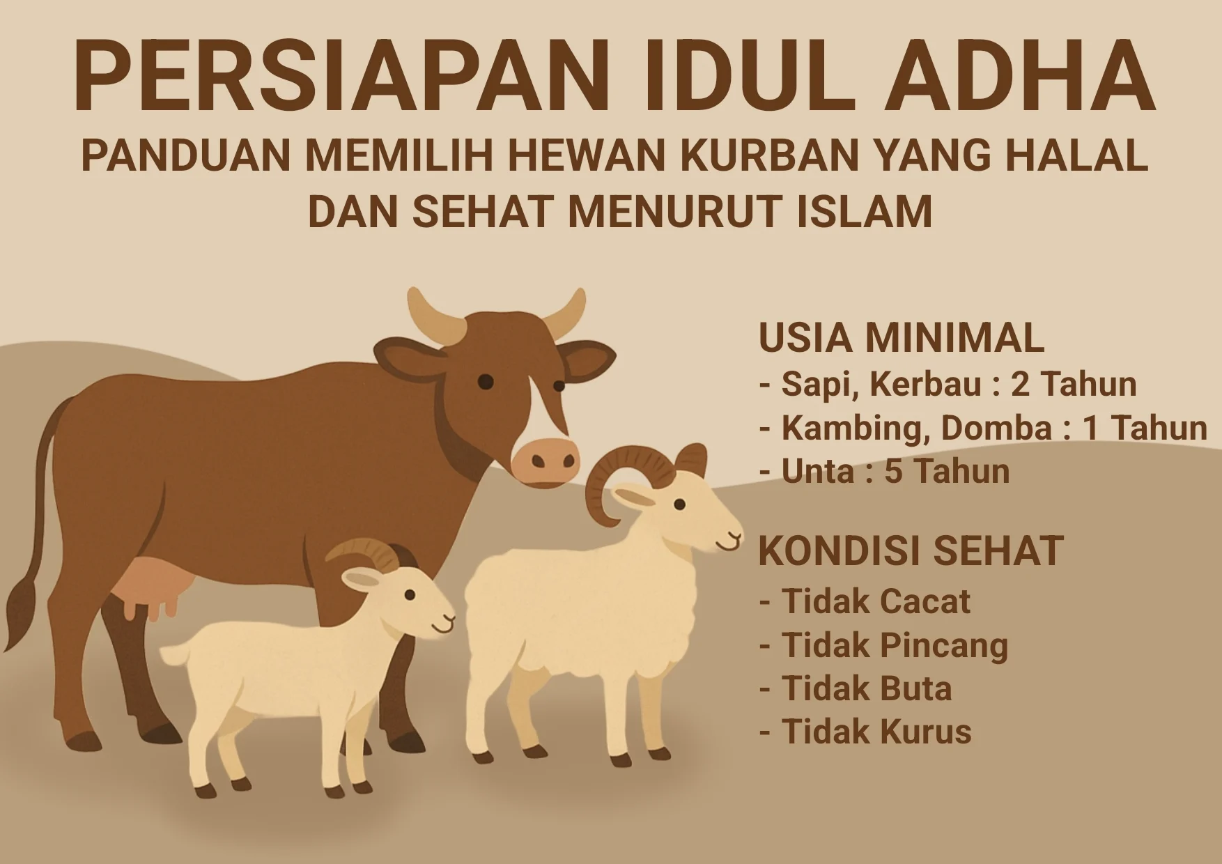 Jelang Iduladha, Ini Panduan Memilih Hewan Kurban Sesuai Syariat dan Kesehatan