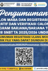 Jelang Pengumuman SNBT, Calon Mahasiswa UGM Diminta Siapkan Dokumen Registrasi SNBT Secara Lengkap