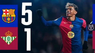 Kalahkan Betis 3-1, Barcelona Pertahankan Rekor Kemenangan Kandang 100 Persen Musim Ini