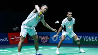 Kalahkan Pasangan Chinese Taipei, Fajar/Fikri Melaju ke 16 Besar Singapore Open 2026