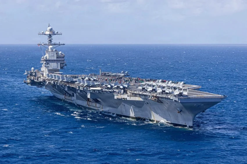 Kapal Induk USS Gerald R. Ford Kembali ke Amerika Setelah Gagal Raih Kemenangan di Perang Iran