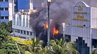 Kebakaran Auditorium Kampus Binus Anggrek Jakarta Barat Berhasil Dipadamkan