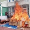 Kejari Jember Musnahkan Barang Bukti Perkara Narkoba dan Kasus Lainnya