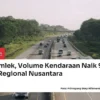 Libur Panjang, Volume Kendaraan di Tiga Ruas Tol Regional Nusantara Meningkat Signifikan