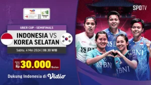 Live Uber Cup 2026: Indonesia vs Korea Selatan Siap Berlaga di Semifinal