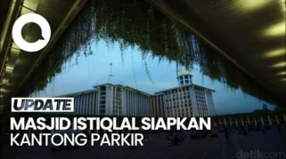 Lokasi Kantong Parkir Salat Iduladha di Masjid Istiqlal Disiapkan untuk Menampung Jamaah
