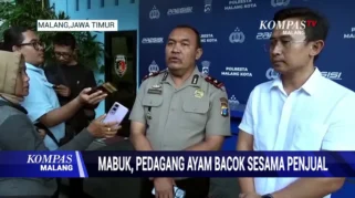 Mabuk, Pedagang Ayam Potong Bacok Sesama Penjual di Kota Malang