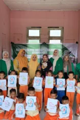 Mahasiswa KKN Universitas Muhammadiyah Jember Gelar Parenting dan Jumat Bersih di TK Islam Assahudin