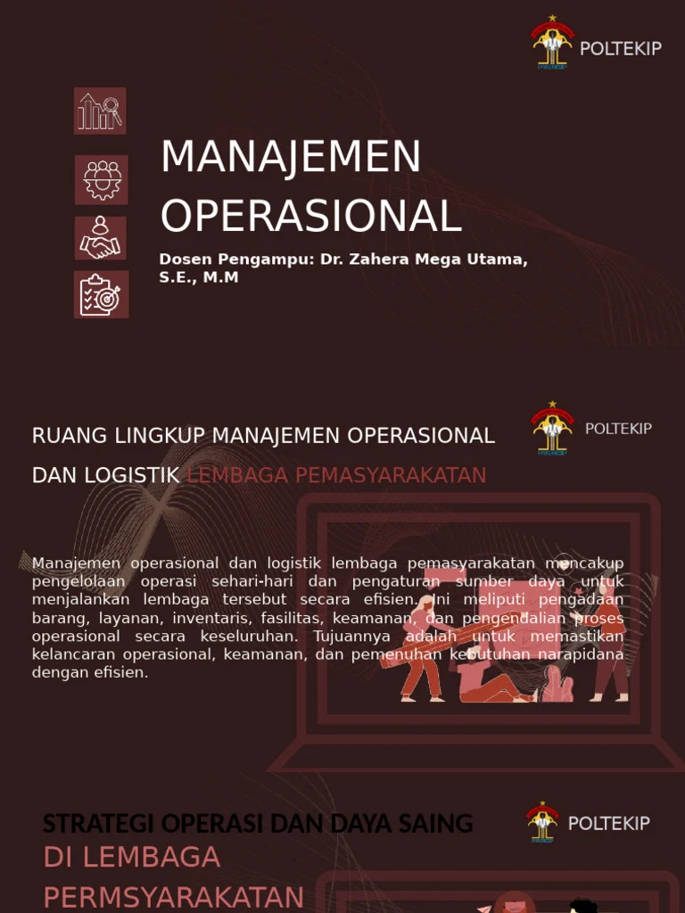 Manajemen Operasional dan Pelayanan Pelanggan