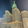 Menara Jam Zam Zam Tower Makkah Menyala Hijau Tandai 1 Zulhijjah 1447 H
