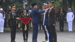 Menhan Hadiri Taklimat Presiden untuk Ribuan Perwira Siswa TNI-Polri di Seskoad Bandung