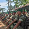 Menhan Sjafrie Sjamsoeddin Salat Iduladha Bersama Prajurit dan Warga di Manokwari