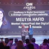 Menkomdigi Raih Penghargaan Public Services di Digital Innovation Awards 2026
