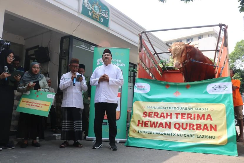 NU Care-LAZISNU Salurkan Kurban Shopee Barokah untuk Wilayah 3T dan Korban Bencana