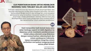 OJK Minta Perbankan Blokir 33.252 Rekening yang Terindikasi Judi Online