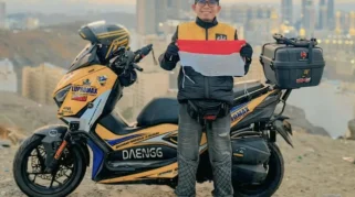 Om Daengg Bersiap Jalani Ekspedisi Skuter dari Tanah Suci ke Benua Eropa