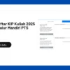 Panduan Lengkap Cara Daftar KIP Kuliah Jalur Mandiri untuk Camaba 2026 Secara Online