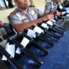 Pemeriksaan Senpi Polisi di Bondowoso, 7 Unit Tak Layak Pakai