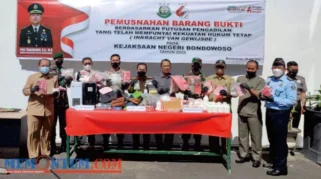Pemusnahan Barang Bukti Inkrah di Bondowoso Jamin Kepastian Hukum