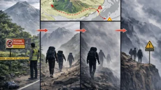 Pendaki Ilegal Gunung Merapi Gunakan Jalur Tikus untuk Hindari Petugas