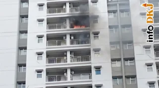 Penghuni Terdampak Kebakaran Apartemen Mediterania Diinapkan di Hotel Gratis