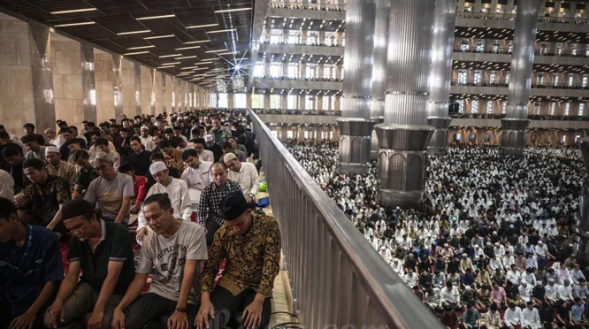 Perantau Bangka Belitung Rasakan Ramainya Salat Iduladha Pertama di Masjid Istiqlal Jakarta