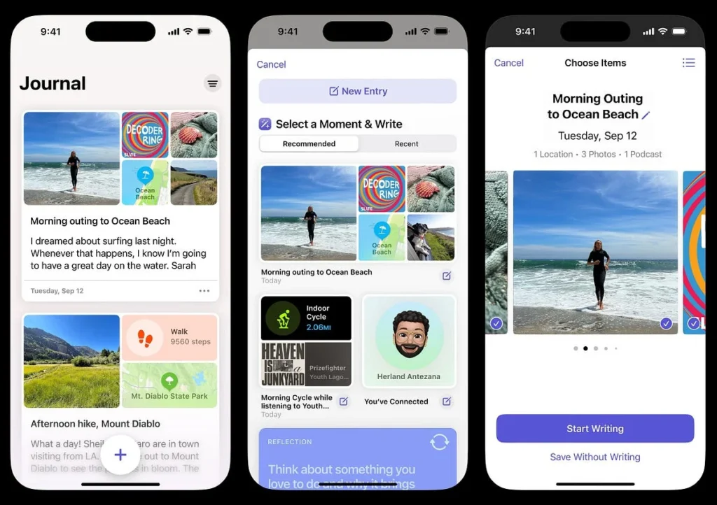 Perbandingan 3 Aplikasi Jurnal Populer untuk iPhone