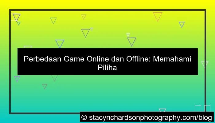 Perbandingan dengan Game Online: Kenapa Offline Masih Menjadi Pilihan Utama?