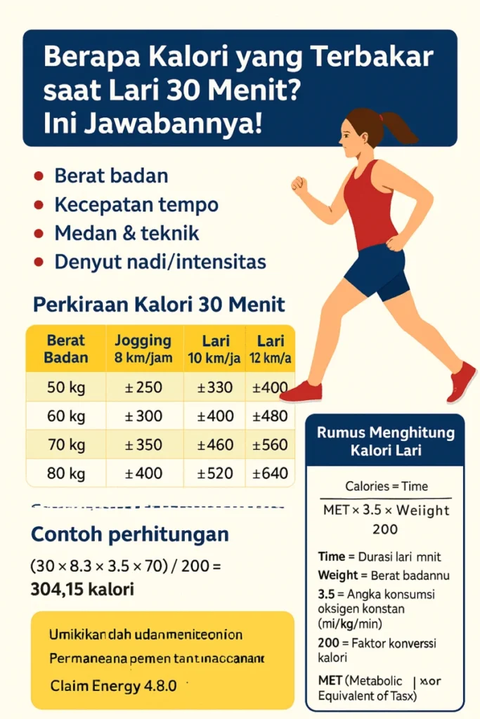 Perbandingan kebutuhan air vs. kalori terbakar