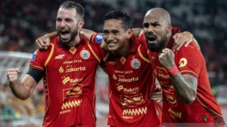 Persija Jakarta Amankan Posisi Ketiga Usai Menang Telak atas Semen Padang
