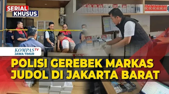 Polisi Gerebek Markas Judi Online Internasional di Jakarta Barat