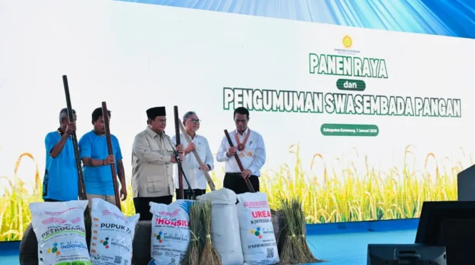 Prabowo Sebut Pencapaian Swasembada Pangan dalam 19 Bulan Memimpin Indonesia