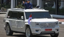 Prabowo Tiba di Filipina, Konvoi dengan Mobil Maung Karya Indonesia di KTT ASEAN