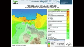 Prediksi BMKG: Separuh Jabodetabek Dapat Hujan Lebat Sore Ini