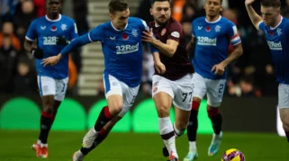 Rangers vs Hearts: Rangers Memimpin 1-0 di Babak Pertama Tynecastle, Tekanan pada Gelar Premiership Skotlandia Meningkat