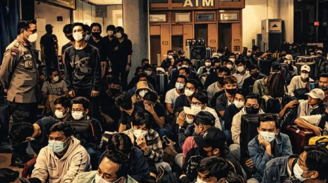 Ratusan WNI Eks Penipu Daring Ditahan di Berbagai Fasilitas Detensi Kamboja