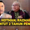 Razman Gagal Kasasi, Hukuman Pencemaran Nama Baik Hotman Paris Tetap Berlaku