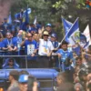 Ribuan Personel Kepolisian Amankan Pawai Kemenangan Persib di Bandung