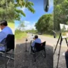 SBY Berhenti Mendadak di Pinggir Jalan untuk Melukis Panorama Waduk Pidekso di Wonogiri