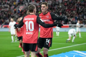 Schick hat-trick Bawa Bayer Leverkusen Masuk Top Four Bundesliga